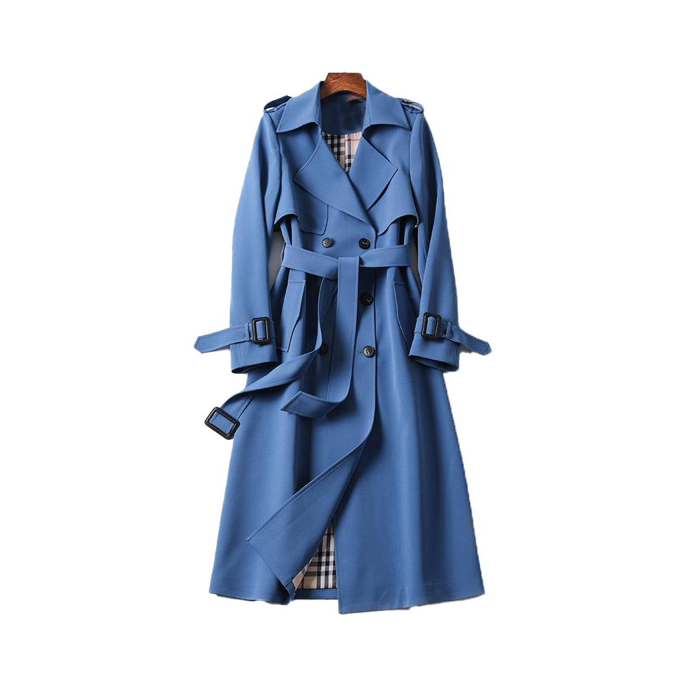 Women's Long Trench Coat | Double Breasted