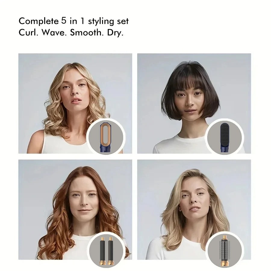 5-in-1 Hair Styler – Professional Auto Curling & Styling Solution