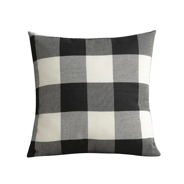 Checked Pillowcase in Buffalo Check – Autumn Pillow Cover for Cozy Home Accents