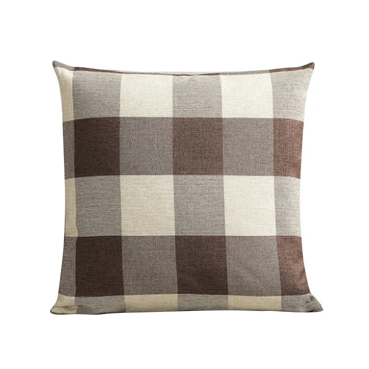 Checked Pillowcase in Buffalo Check – Autumn Pillow Cover for Cozy Home Accents