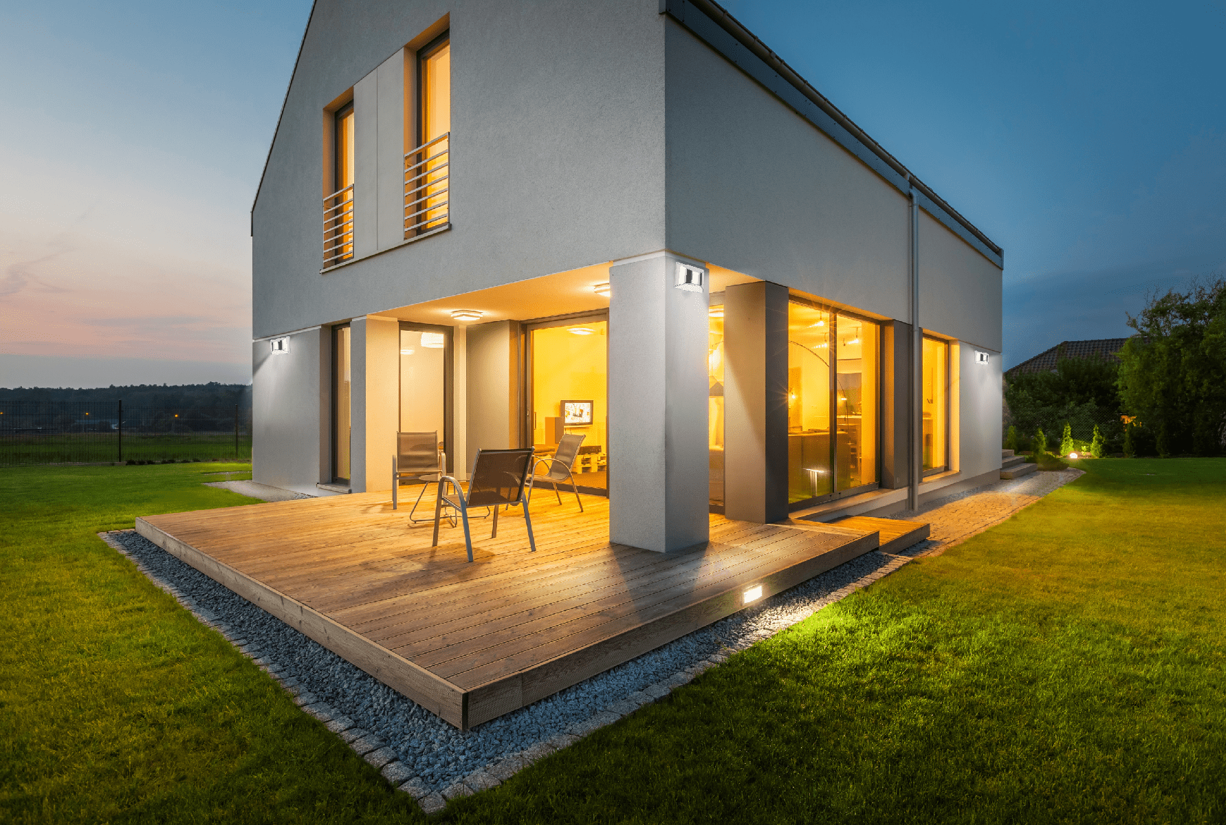 Solar Outdoor Wall Lights for Garden and Balcony