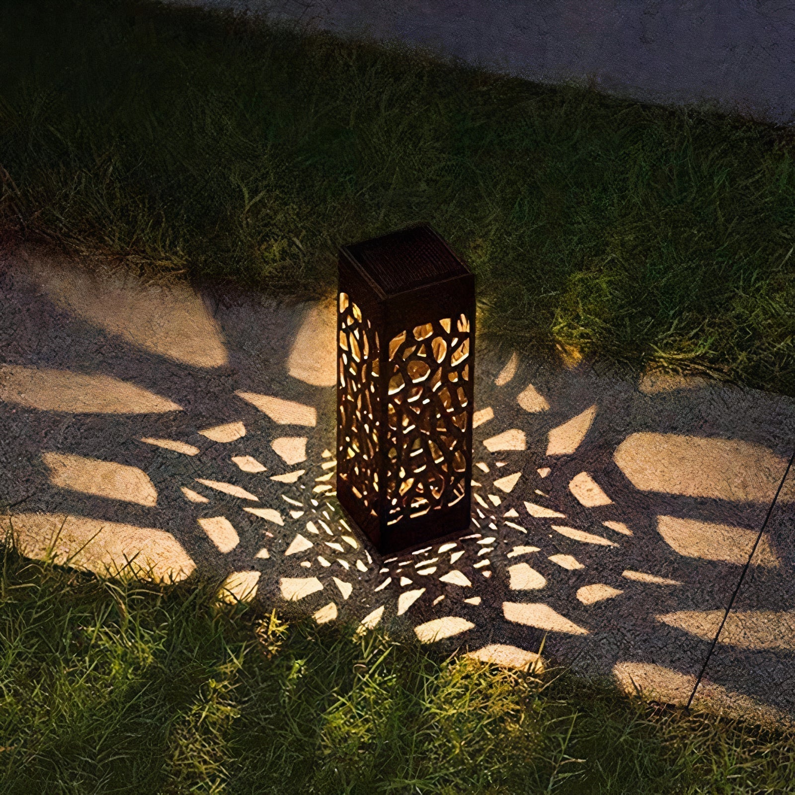 Outdoor Hollow Pattern Lamp Garden Light Fixture