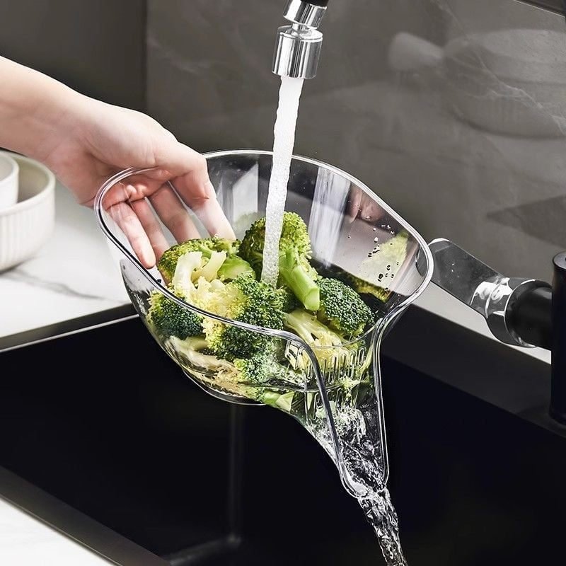 Removable Draining Basket – Practical Draining Basket for Vegetables and Fruits, Flexible and Space-Saving, Perfect for Sinks, Easy to Clean and Hygienic