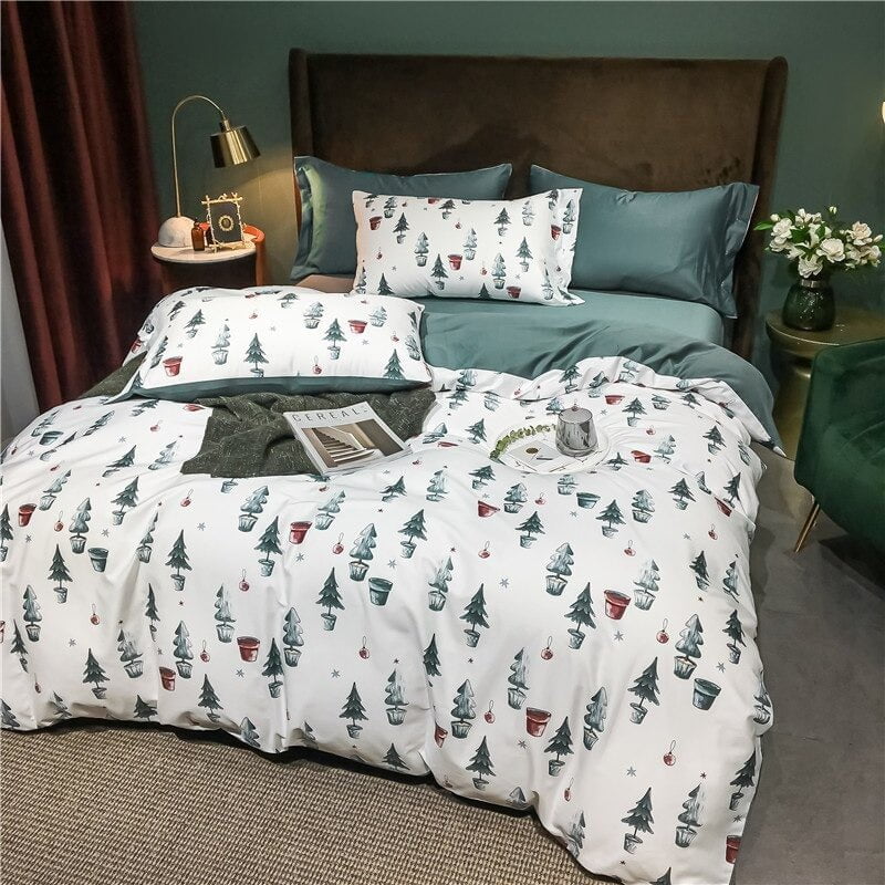 Luxurious Christmas Bedding Made of Cotton – Soft, Breathable, and Festive for Cozy Winter Evenings