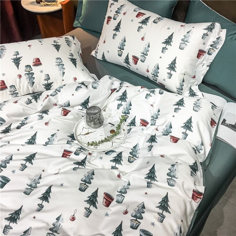 Luxurious Christmas Bedding Made of Cotton – Soft, Breathable, and Festive for Cozy Winter Evenings