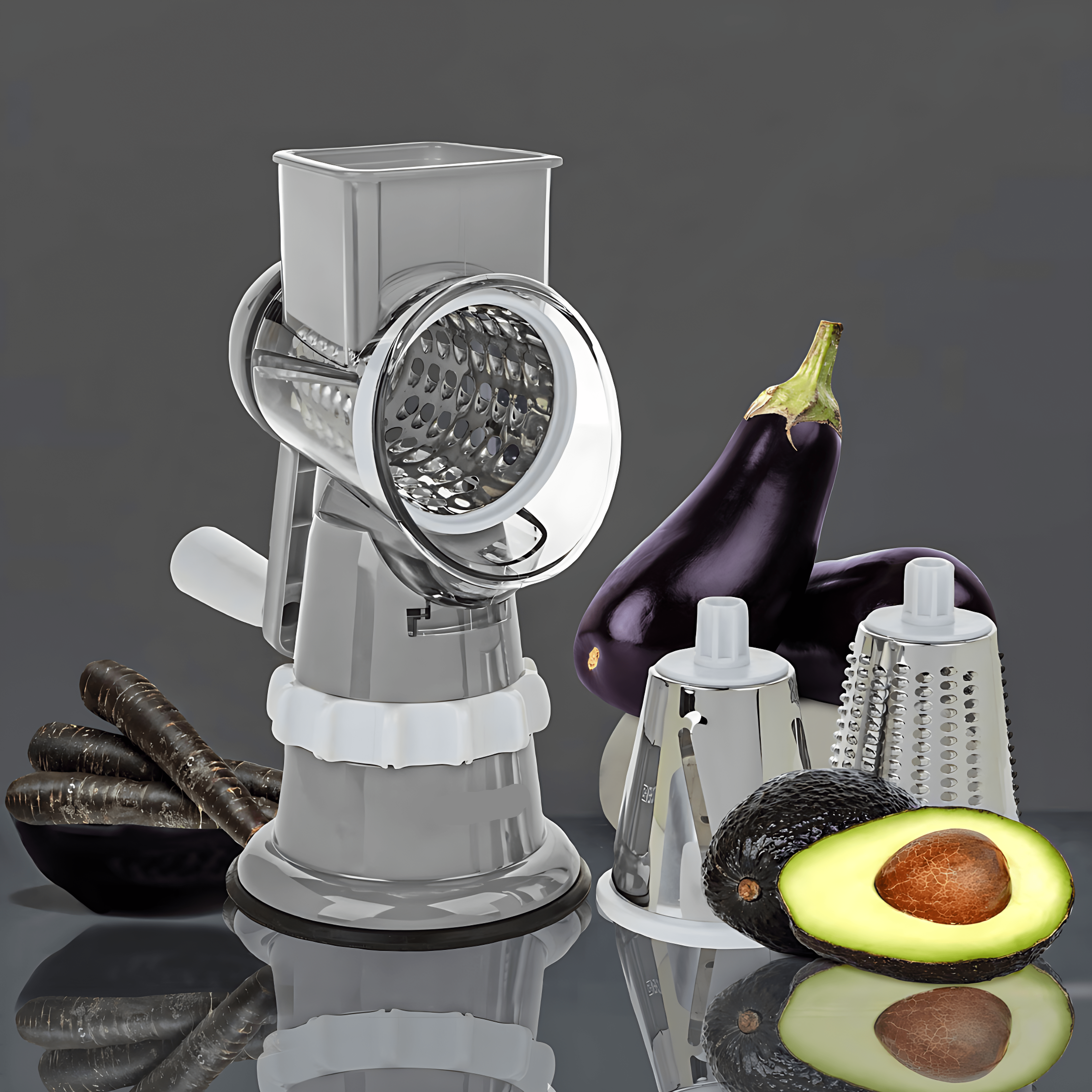 Efficient Vegetable Grater – Manual Kitchen Grater for Vegetables and Fruits