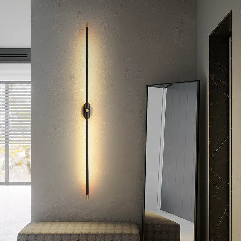 Sleek Brushed Bathroom Wall Lights