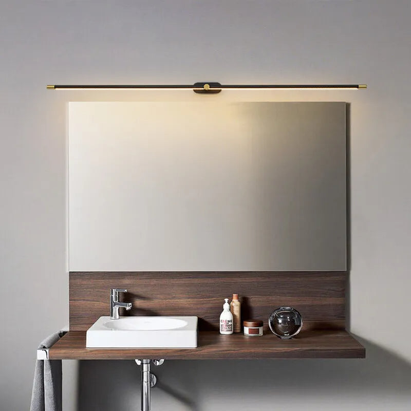 Sleek Brushed Bathroom Wall Lights