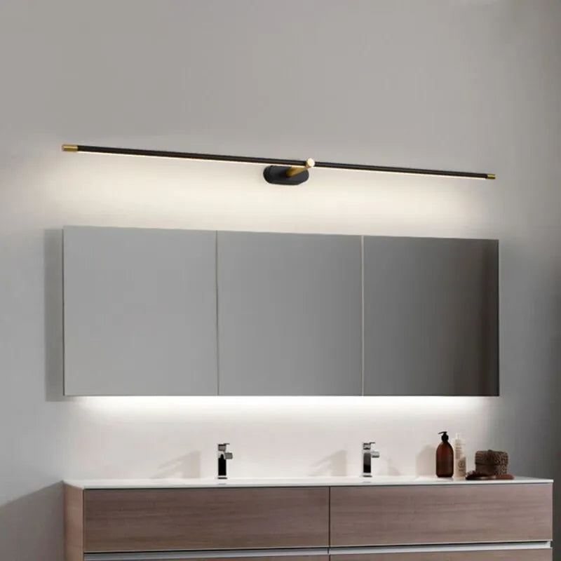 Sleek Brushed Bathroom Wall Lights