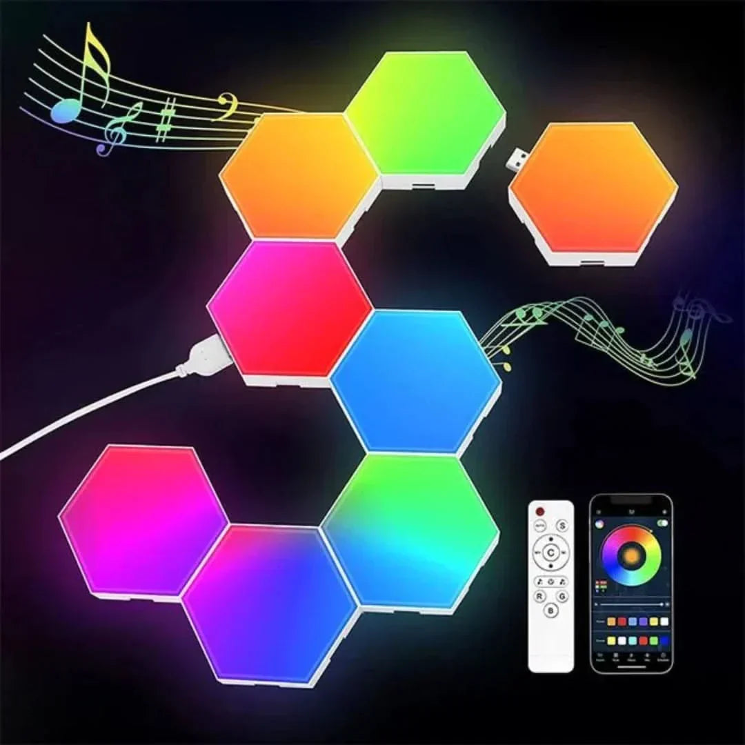 Touch-Responsive Rhythm LED Wall Light Panels