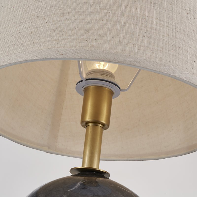 Handcrafted Ceramic Lamp with Textured Shade
