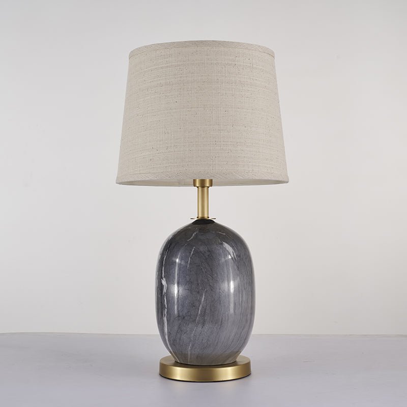 Handcrafted Ceramic Lamp with Textured Shade