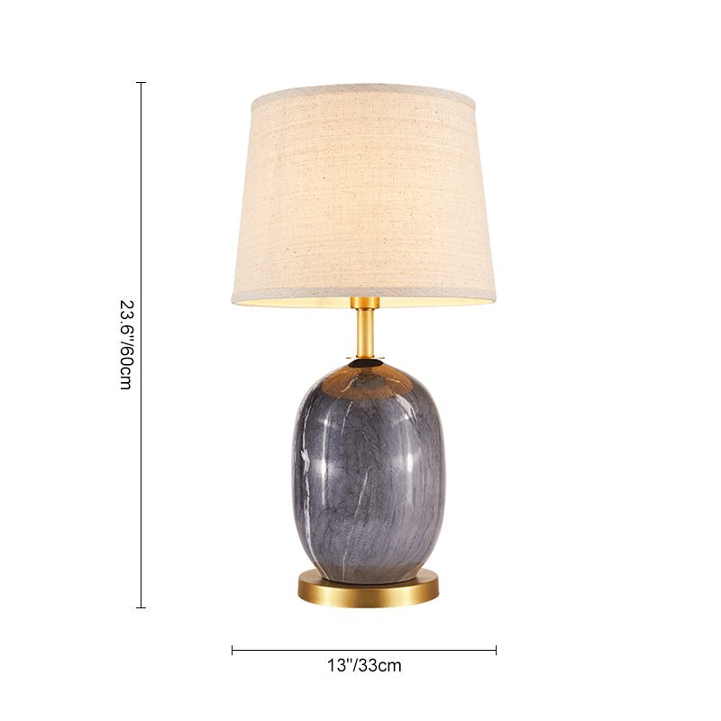 Handcrafted Ceramic Lamp with Textured Shade