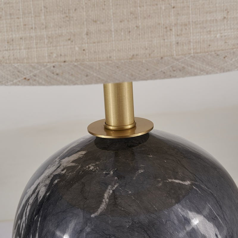 Handcrafted Ceramic Lamp with Textured Shade