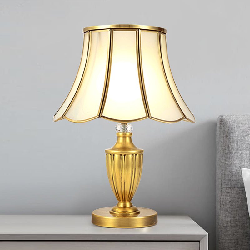 Luminous Scalloped Table Lamp