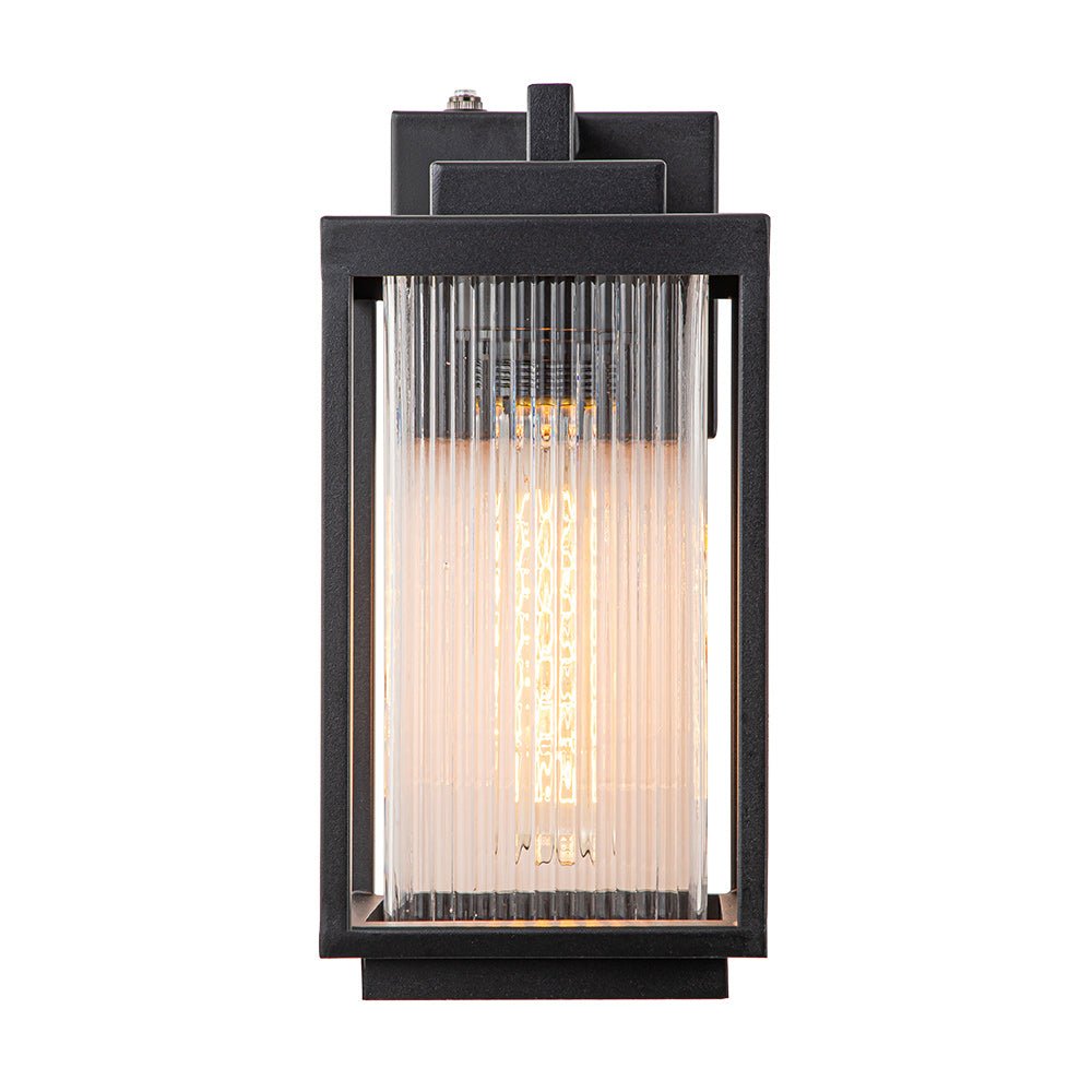 Outdoor Striped Glass Lantern