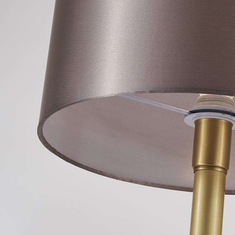 Marble Base Accent Lamp with Soft Weave Shade