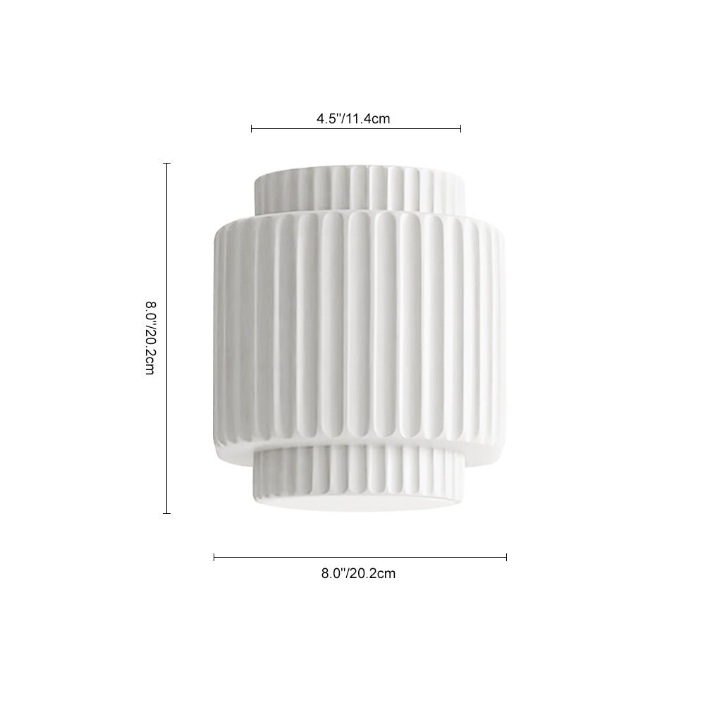 Nordic-Inspired Layered Ceramic Wall Light
