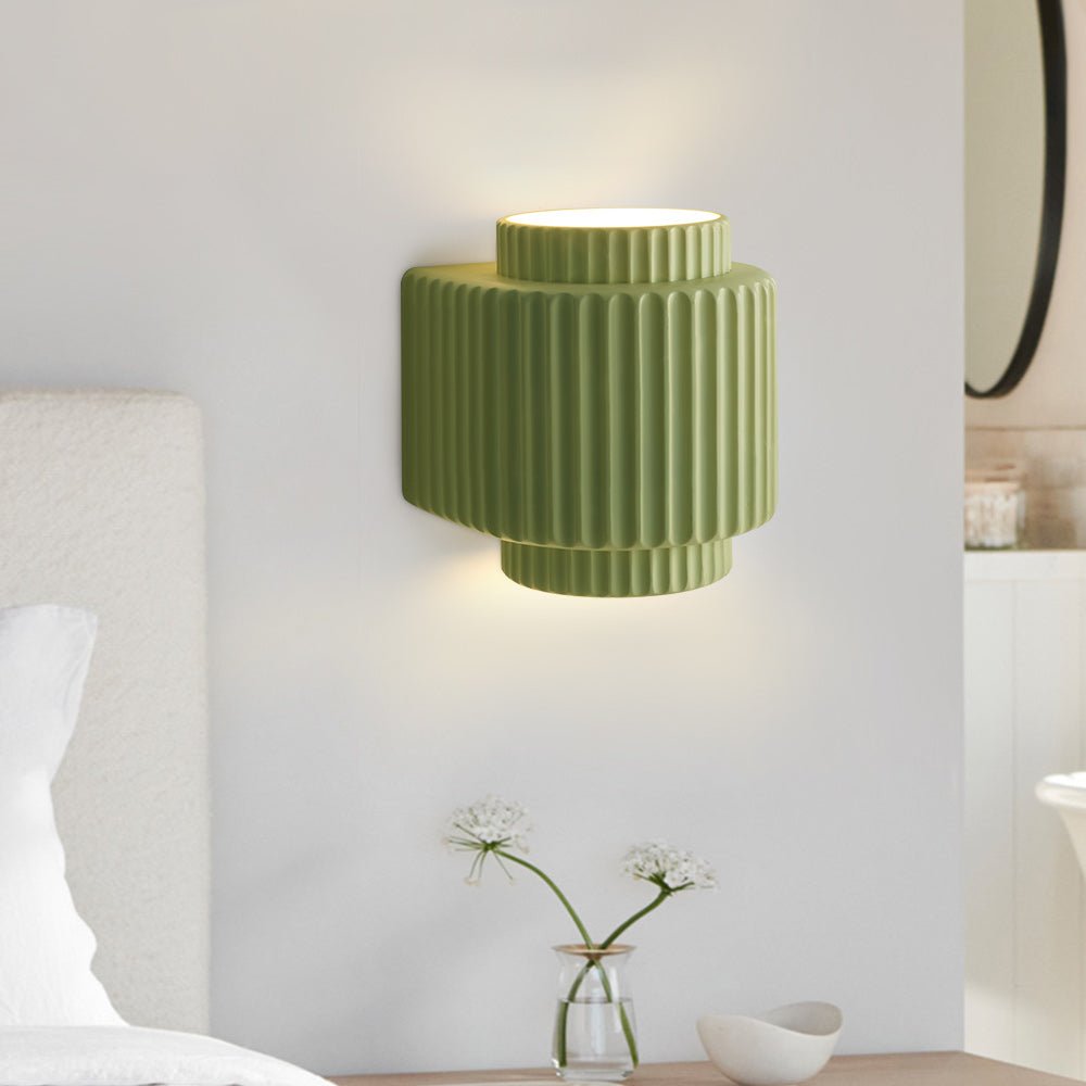 Nordic-Inspired Layered Ceramic Wall Light