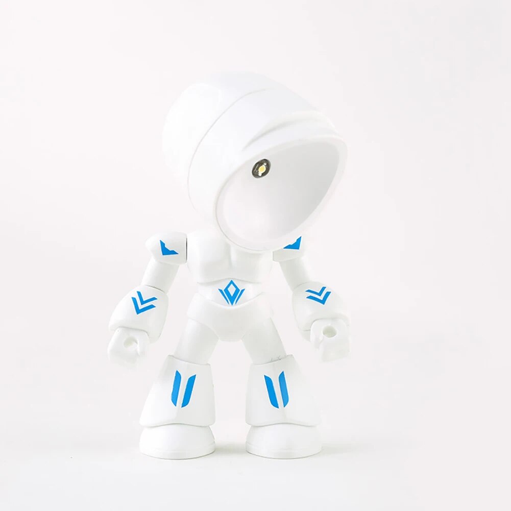 Cute Robot Table Lamp – Creative LED Light for Children's Room and Desk